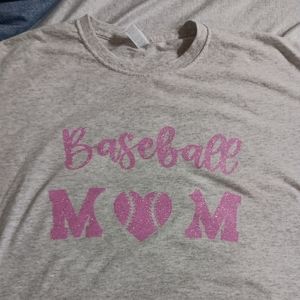 Baseball mom tshirt size XL